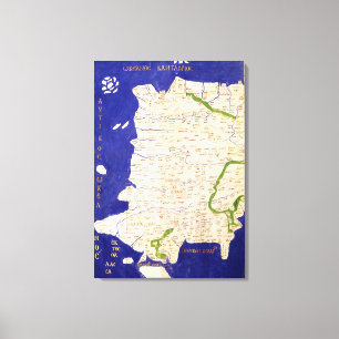 Karta av Spanien och Portugal, från 'Geographia Canvastryck