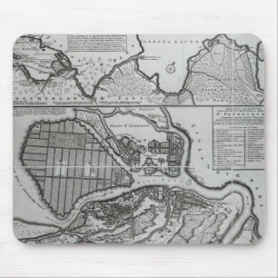 Karta av St Petersburg, c.1750 Musmatta