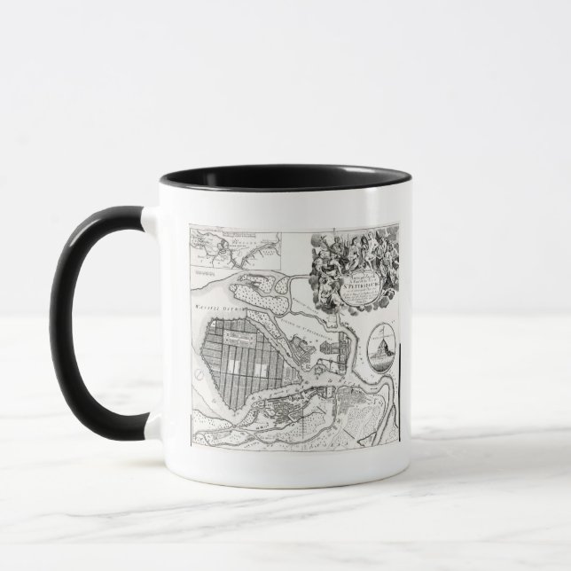 Karta av St Petersburg Mugg (Vänster)
