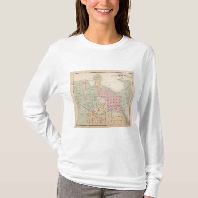 Karta av staden av den Albert leaen, Minnesota Tee (Framsida)