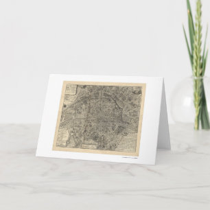 Karta av staden av Paris av Nicolas de Fer 1700 Kort