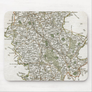 KARTA AV STAFFORDSHIRE, 1793 MUSMATTA