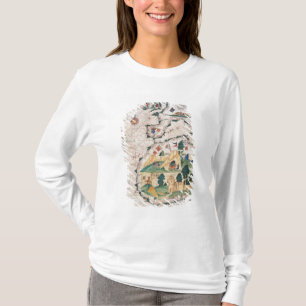 Karta av Storbritannien T-shirt