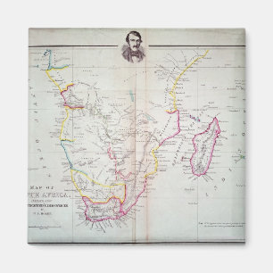 Karta av Sydafrika att illustrera Magnet