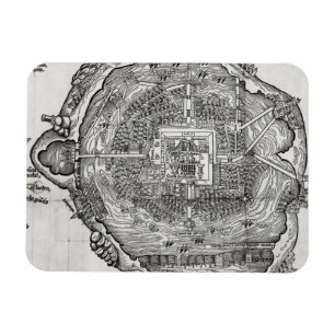 Karta av Tenochtitlan Magnet