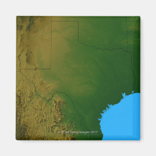 Karta av Texas Magnet
