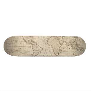 Karta av världen 2 skateboard bräda 21,5 cm
