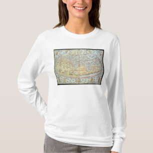 Karta av världen 2 t shirt
