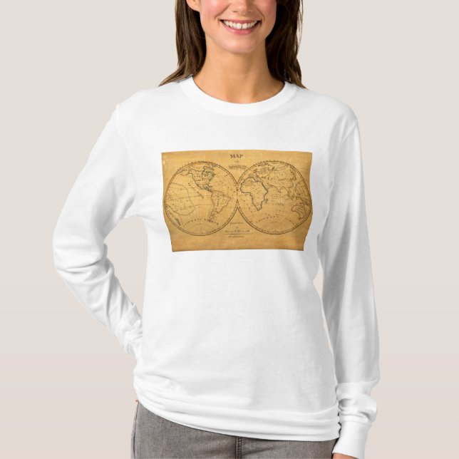 Karta av världen 5 t-shirt (Framsida)
