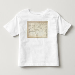 Karta av världen t-shirt