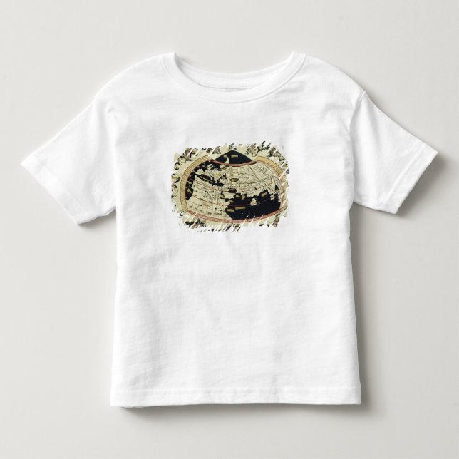 Karta av världen t shirt (Framsida)