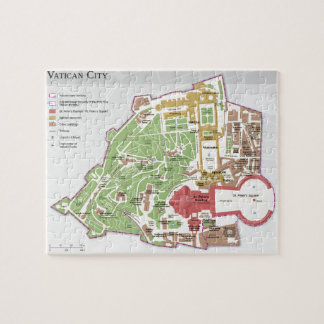 Karta av Vatican City Pussel