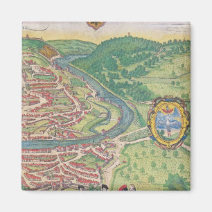 Karta av Wien Magnet