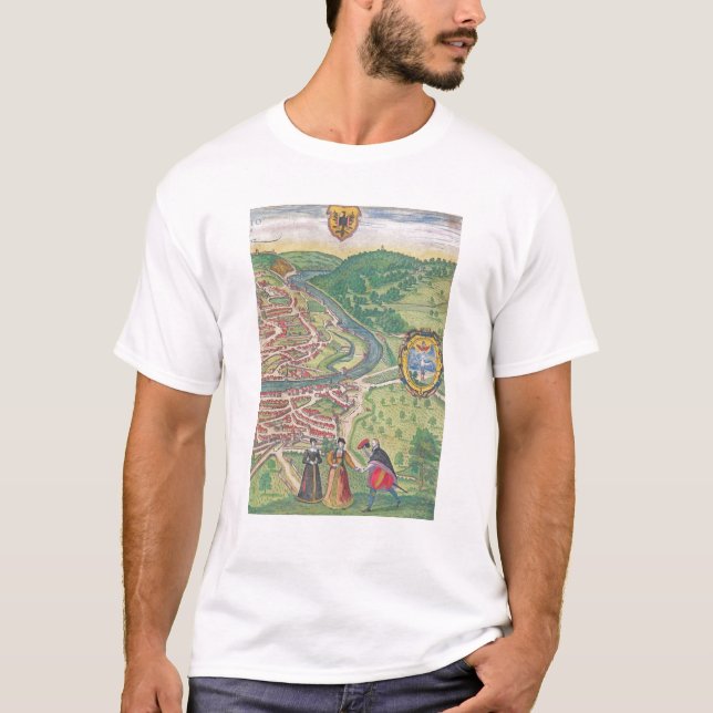 Karta av Wien T-shirt (Framsida)