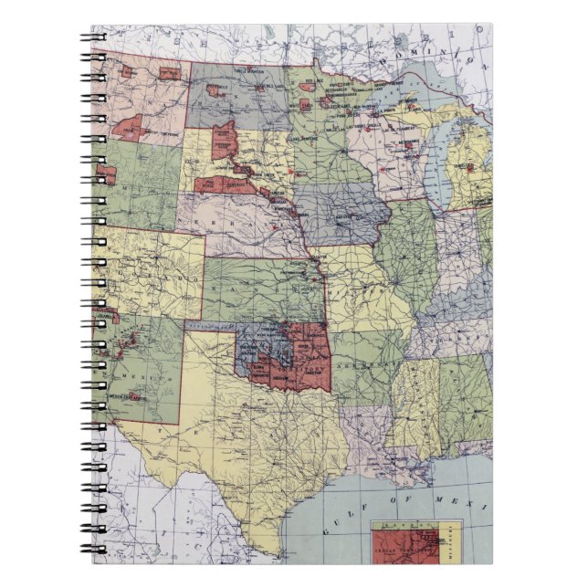 KARTA: BELÄGGNING 1892 ANTECKNINGSBOK (Framsidan)