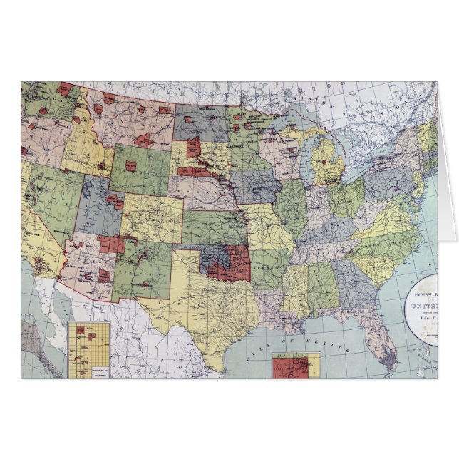 KARTA: BELÄGGNING 1892 HÄLSNINGSKORT (Framsidan Horizontal)