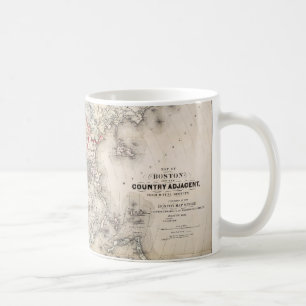 Karta: Boston 1883 Kaffemugg