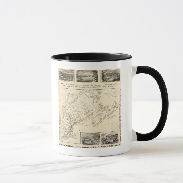 Karta Boston och Maine Railroad Mugg (Höger)