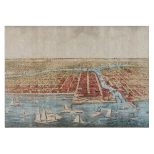 KARTA: CHICAGO, c1857