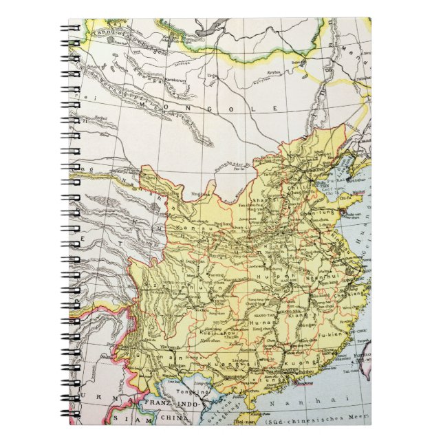 KARTA: CHINA 1910 ANTECKNINGSBOK (Framsidan)