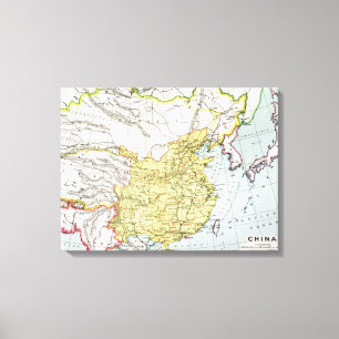 KARTA: CHINA 1910 CANVASTRYCK