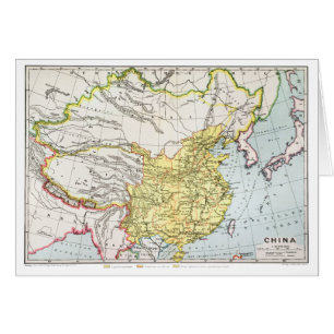 KARTA: CHINA 1910 HÄLSNINGSKORT