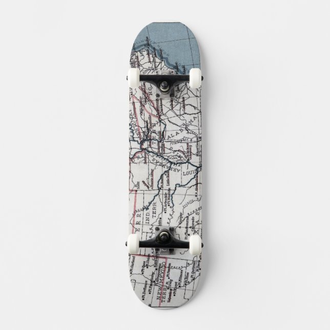 KARTA: CIVIL KRIG, 1861 MINI SKATEBOARD BRÄDA 18,5 CM (Framsida)
