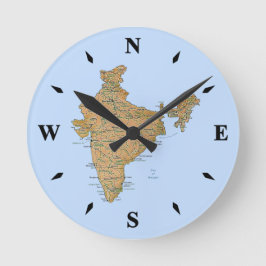 Karta Clock Rund Klocka