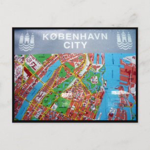 karta copenhagen vykort