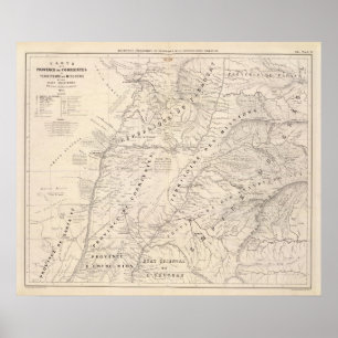 Karta, Corrientes Prov, Terr Uppdrag Poster
