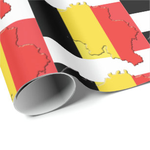 Karta-disposition BELGIEN FLAGGA Presentpapper