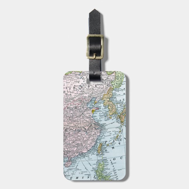 KARTA: EAST ASIA 1907 BAGAGEBRICKA (Vertikal Framsida)