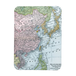 KARTA: EAST ASIA 1907 MAGNET