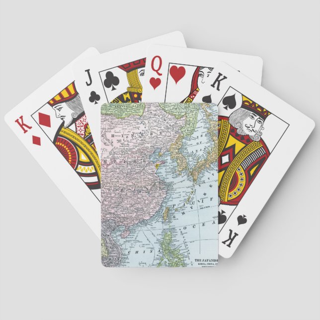 KARTA: EAST ASIA 1907 SPEL KORT (Baksidan)