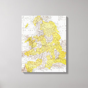 KARTA: ENGLAND & WALES CANVASTRYCK