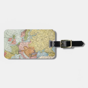 KARTA: EUROPA 1885 BAGAGEBRICKA