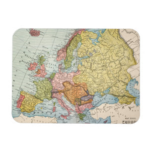 KARTA: EUROPA 1885 MAGNET