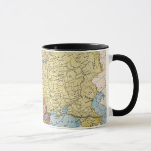 KARTA: EUROPA 1885 MUGG