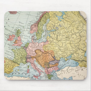 KARTA: EUROPA 1885 MUSMATTA