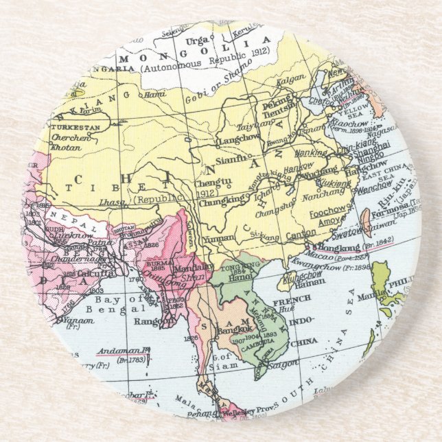 KARTA: EUROPA I ASIEN UNDERLÄGG SANDSTEN (Framsidan)