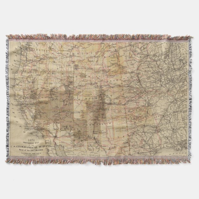 Karta för 1878 framsteg av de geografiska filt (Framsidan)