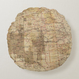 Karta för 1878 framsteg av de geografiska rund kudde