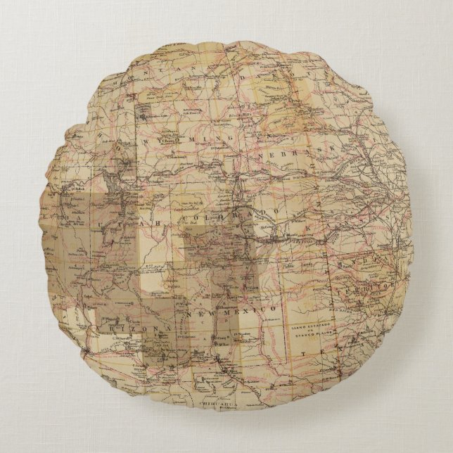 Karta för 1878 framsteg av de geografiska rund kudde (Framsidan)