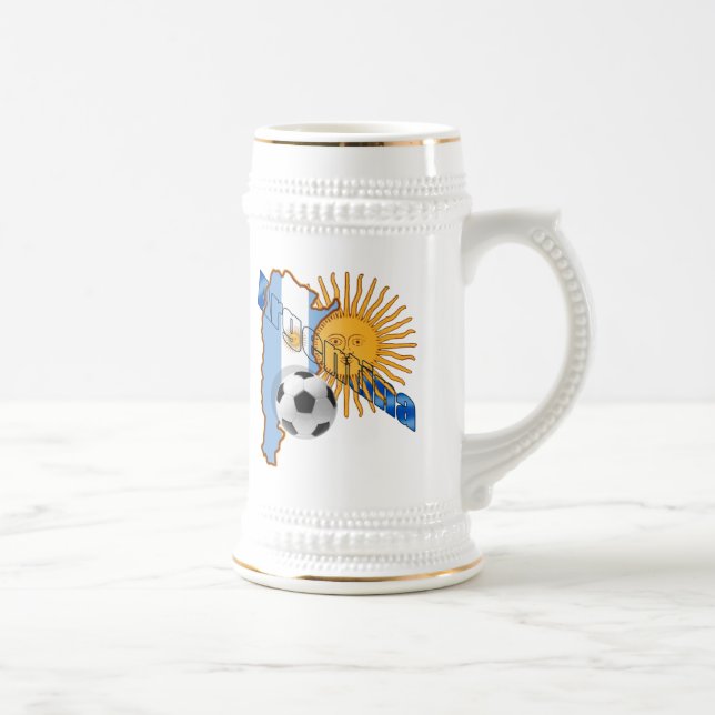 Karta för Argentina solflagga av det Argentina vm Sejdel (Höger)