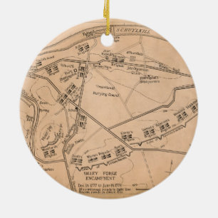 Karta för dalsmedjaEncampment (December. 1777-Jun Julgransprydnad Keramik