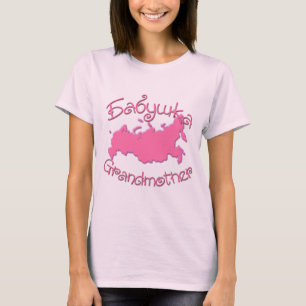 Karta för farmor (ryss) tee shirt