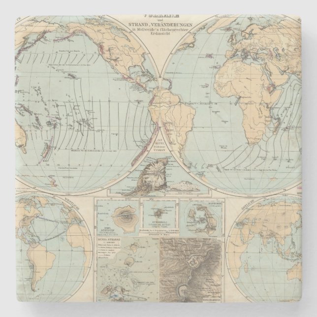 Karta för kartbok för Thatigkeit des Erdinnern Stenunderlägg (Framsidan)