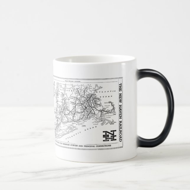 Karta för New Haven järnväg 1956 Magisk Mugg (Höger)