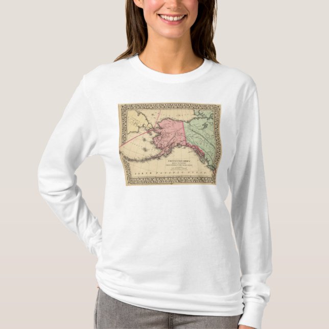 Karta för NW Amerika av Mitchell Tee (Framsida)