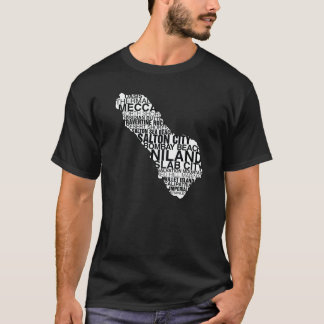 Karta för Salton havsord: Mörk Tee Shirt